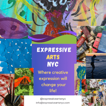 Expressive Arts NYC, paper craft and ink and drawing teacher