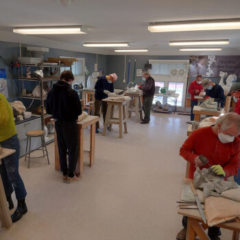 Scott's Stone Carving Classes, pottery teacher