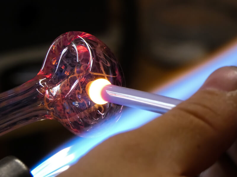 An afternoon in the glass blowing studio with artist Evan Burnette - OPB